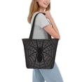 thumbnail image 2 of Fotbe Black Spider On Web 1 Bolsa de Playa con Estampado, Bolsa de Hombro, Bolsa de Mano Espaciosa, Bolsa de Viaje Ligera, Bolsa de Compras Versátil, 2 of 6