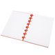 thumbnail image 4 of Carpeta con agujeros en forma de seta A5, cuaderno de papel de escritura recargable, suministros escolares de oficina (línea roja), 4 of 5