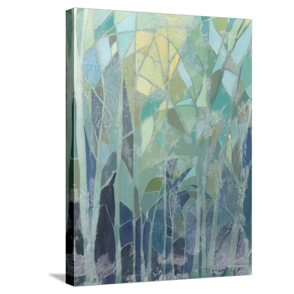 Art.com Stained Glass Forest II Stretched Canvas Print Wall Art by Grace Popp, 18" x 24"