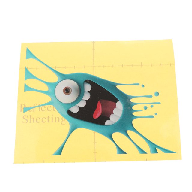Personalidad 1 X Echar Un Vistazo A Monster Scary Eyes Etiqueta Del Coche / Etiqueta Engomada Para El Ordenador Portátil De La Pared Del Carro Del Coc Macarena Pegatinas de monstruo pequeño