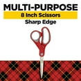 thumbnail image 3 of Scotch Multi-Purpose Stainless Steel Scissors, 8", Sharp Edge, Red & Grey, 3 of 10