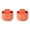 Z-Orange 2PCS, variant on Jierger 360- Degree Rotating Pen Pencil Holder, Pen Pencil Holder for Desk, 5 Slots Desk Pen Organizer, Plastic Desktop Spinning Storage Caddy for Pen, Colored Pencil, Crayon