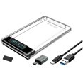 thumbnail image 1 of USB3.2 External HDD Case 5Gbps 2.5 Inch Hard Disk Case Hard Drive Enclosure SATA HDD SSD Storage Case for Laptop PC Black, 1 of 5