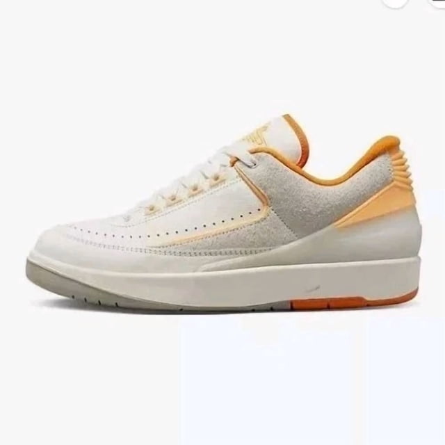 Ni - ke Ni - ke Air Jordan 2 Retro Low 'Craft' Sail Melon Sneaker DV9956-118 Mens Size 17