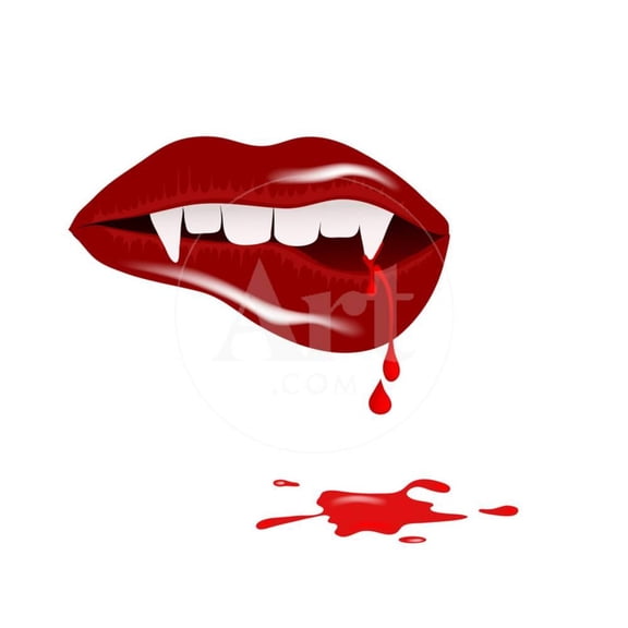 Vampire Mouth, Unframed Art Print Wall Art by sarininka Sold by Art.Com