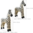 thumbnail image 2 of Hand-Carved Wooden Zebra Statue – Set of 2 Natural Wood Animal Figurines, Rustic Tabletop Decor for Living Room, Shelf, Office – Unique Home Accent, 2 of 9