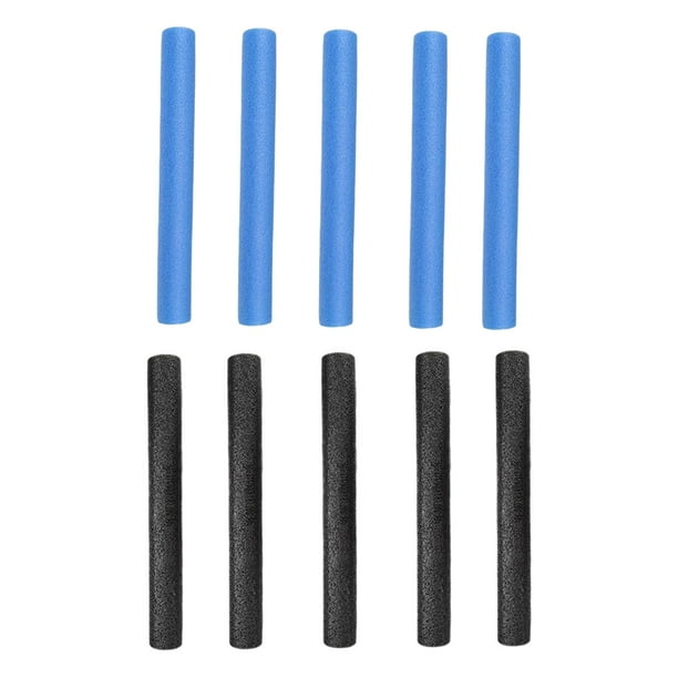 10 fundas de espuma para postes de trampolín, tubos protectores y accesorios para trampolín Azul 40cm Negro 40cm