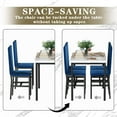 thumbnail image 5 of SYNGAR 5 Piece Dining Set, Modern Dining Table and Chairs Set for 4, Kitchen Dining Table Set with Faux Marble Tabletop & 4 Velvet Fabric Upholstered Chairs, for Small Space, Breakfast Nook, D8926, 5 of 10