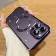 thumbnail image 1 of Luxury Plating Clear Magnetic For Wireless Charge Case For IPhone 14 13 12 11 Pro Max X XR XS 8 7 Plus Soft Silicone Cover, 1 of 4
