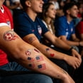 thumbnail image 5 of Disposable Football Match Flag Temporary Tattoos, 5 of 5
