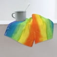 thumbnail image 4 of Hand Towels Abstract Striped Rainbow Bath Shower Towels Fingertip Kitchen Dish Guest Towel 15.7 X 27.5 In, 4 of 7