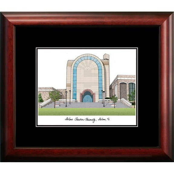 Campus Images TX969A 14 x 18 in. Abilene Christian University Academic Satin Mahogany Framed Lithograph