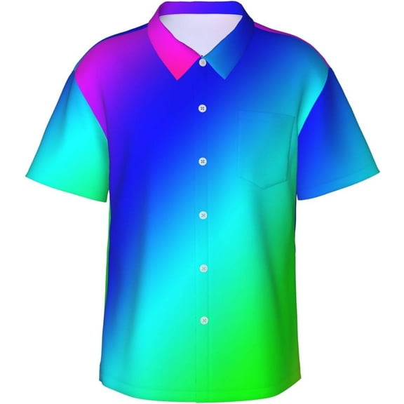 USA One Hundred Dollars Mens Hawaiian Shirt Short Sleeve Casual Button Up Tropical Summer Beach Shirt