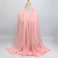 thumbnail image 2 of Prolriy Scarf for Women Turban Pashmina Scarf for Muslim Long Hijab Women Shawl Headscarf Scarf Shawl Scarf Pink, 2 of 2