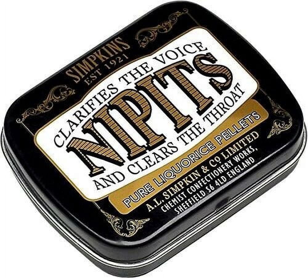 Simpkins Nipits Liquorice Pure 14g - 6 Pack - USA Seller - Ships Free