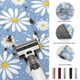 thumbnail image 5 of Large Area Rugs 6'x9', Blue Daisy Carpet Runner Indoor Outdoor Rugs Home Decor Aesthetic, Spring Floral Elegant Pastoral Botanical Non Slip Mats Washable Accent Rug for Living Room Bedroom, 5 of 8