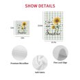 thumbnail image 7 of Sunflowers Farmhouse Kitchen Dish Towels for Drying Dishes Set of 2, Sage Green Plaid Pastoral Rustic Waffle Weave Microfiber Hand Tea Bathroom Towels Quick Dry & Absorbent Towel 15.7x23.6, 7 of 7