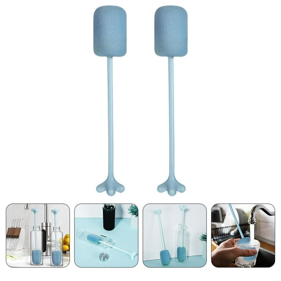 PTOOTP 2pcs Baby Bottle Cleaning Sponges Deep Cleaning Household Bottle Washer Accessories
