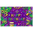thumbnail image 7 of Colorful Birthday Carnival Banner Decorative Mask Party Background for Celebration Event Indoor Use, 7 of 7