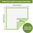 thumbnail image 5 of Pogi's Dog Training Pads with Adhesive Sticky Tabs (40-Count) (24x24in) - Large Puppy Pads, Earth-Friendly Dog Pads, Plant-Based Puppy Pee Pads for Dogs - Puppy Supplies for Small to Large Sized Dogs, 5 of 9