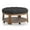 Dark Gray, variant on Furniture of America Scandi Wood Round Coffee Table in Natural and Dark Gray