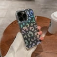 thumbnail image 2 of Caselix Clear Glitter Compatible Apple iPhone 13 Pro Max Case Slim Cute Crystal Leopard Bling Women Girls Hard Back Protective Cover Compatible Apple iPhone 13 Pro Max Case Leopard Holographic, 2 of 5