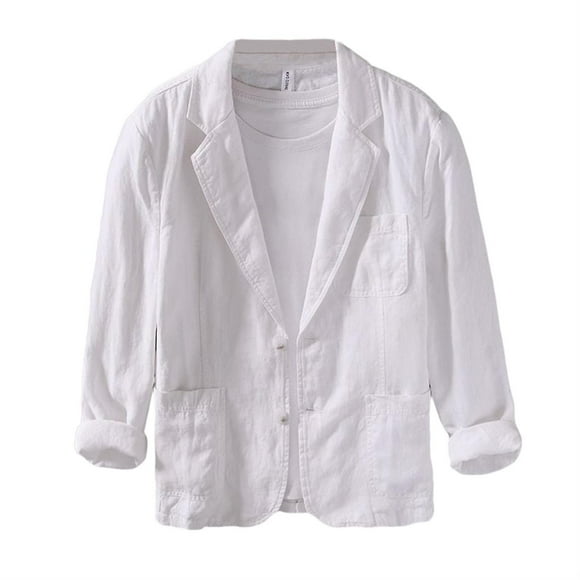 Men's Lightweight Linen Jacket Blazer Jp