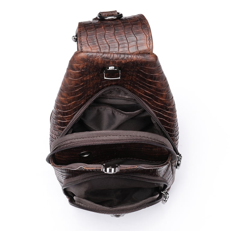 Genuine Leather Sling Bag Anti-Thief Crossbody Bag Personal  display picture 2