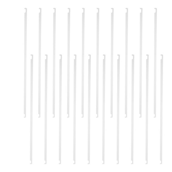 MLINS  20 Pcs Wall Office Organizer File Folder Metal Hanger White