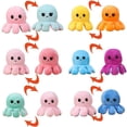 thumbnail image 5 of Mini juguete de peluche suave, pulpo reversible de peluche de pulpo con forma de cielo reversible, pulpo de peluche de 10*20 cm (amarillo azul oscuro Sailing  Electrónica, 5 of 5