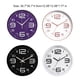 thumbnail image 3 of Reloj de pared Bewildely 12 pulgadas decorativo moderno blanco, 3 of 6