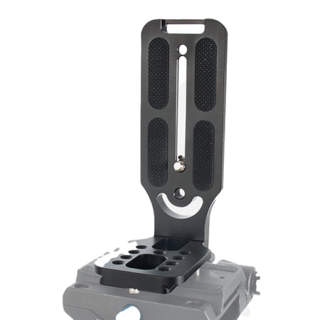 135mm Aluminum L-Bracket Quick Release Plate for DJI Ronin S/SC Gimbal, Tripods, Ball Heads, and Stabilizers – 1/4" Screw, Dual-Sided 38mm Slot, Lightweight Camera Mount