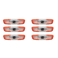 thumbnail image 1 of 6Pcs Long Tennis Racket Shockproof Damper Replacement Reduce Racquet Accessories-Orange, 1 of 5