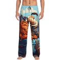 thumbnail image 1 of Balery Colorful Travel Luggage Gear Pantalones de pijama para hombre, pijama ultraligero, pantalón de descanso-3X-Large, 1 of 6