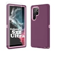 thumbnail image 1 of 6.1" Galaxy S22 5G Cases, Heavy Duty Shockproof Protective Case for Galaxy S22 (6.1 Inch) with Tempered Glass Screen Protector - Purple, 1 of 7
