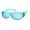 Green (Blue Mirror), variant on Polarized Fit Over Sunglasses Rectangle Gray, Blue Mirror Lens Lightweight