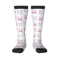 thumbnail image 2 of Picia Women Crew Soft Moisture-wicking Socks Heart Rabbit Pattern Design Cotton Socks, One Size fit All, 2 of 9