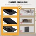 thumbnail image 2 of Qucyy 4PCS Sliding Door Pulls Flush Door Handles, 4-3/4'' Flush Pulls Rectangular Recessed Door Handles Pocket Door, 2 of 4