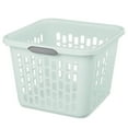 thumbnail image 1 of Sterilite Laundry Basket, 1.5 Bushel Plastic Hamper with Handles, Mint, 18 Pack, 1 of 7