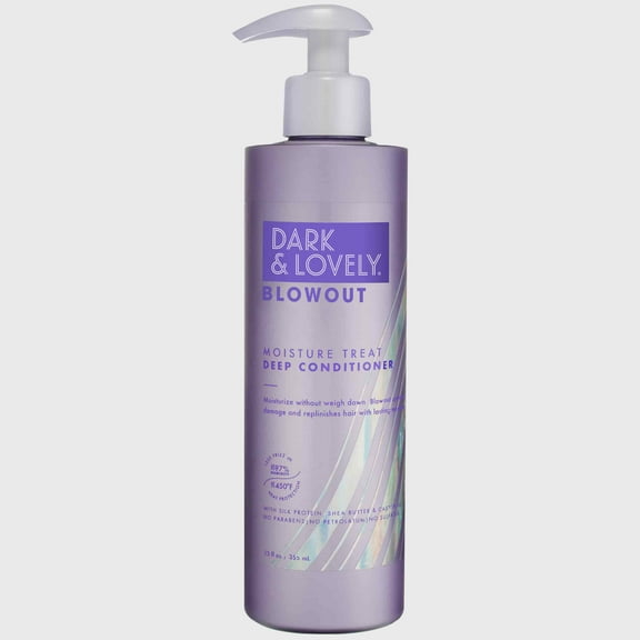 Dark and Lovely Blowout Hair Loss Prevention Conditioner with Shea Butter, 12 fl oz