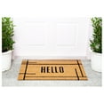 thumbnail image 2 of Calloway Mills 107403048 Modern Natural Hello  Doormat 30" x 48", 2 of 2