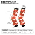 thumbnail image 2 of Balery Tomatoes Calcetas Largas con Estampado para Hombre y Mujer – Suaves y Transpirables, Talla Única (US 5-11), 2 of 6