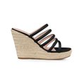 thumbnail image 3 of BLISSFUL STEP Women's Platform Strappy Slip on Espadrille Wedges Sandals, 3 of 6