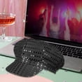 thumbnail image 5 of Jiibva Glitter Sequin Hat 70s Disco Adult Hat Bling Costume Hats Retro Dress Up Caps Newsboy Cap Beret Birthday Party Dance Caps Fancy Dress Accessory, 5 of 7