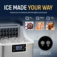 thumbnail image 6 of Newair Countertop Portable Clear Ice Cube Maker Machine, 45lbs/24H in Stainless Steel, 6 of 14