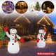 thumbnail image 5 of Modelo Muñeco Nieve Dibujos Animados Inflable Al Aire Libre Navidad (UE), 5 of 9