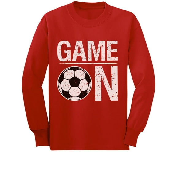 Game On! Gift for Soccer Lover / Player Toddler/Kids Long sleeve T-Shirt 2T Red