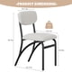 thumbnail image 3 of Yeshouse Sillas de comedor, sillas de comedor Boucle conjunto de 4, a mediados del siglo moderno tapizado de la cocina sillas de comedor con patas de Metal arquepara la cocina sala de estar, 3 of 8