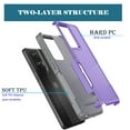 thumbnail image 3 of Njjex Rugged 2-Layer Shockproof Cell Phone Case for Motorola Moto G Stylus 2024 5G, Purple, 3 of 6