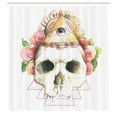 thumbnail image 3 of Ambesonne Skull Shower Curtain, Eye Sign, 69"Wx84"L, Multicolor, 3 of 5